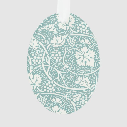 Modèle de raisin de William Morris sarcelle turquo (dos)