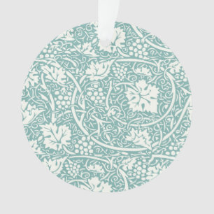 Modèle de raisin de William Morris sarcelle turquo