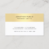 Modèle de rappel de rendez-vous Faux Gold White (Dos)