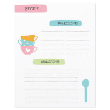 Modèle de recette A4