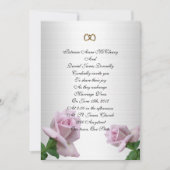 modèle de rose lavande pour invitation (Devant)