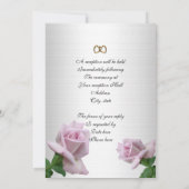 modèle de rose lavande pour invitation (Dos)