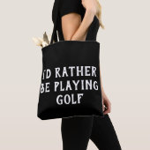 modèle de Sac fourre-tout de golf avec texte chang (De près)