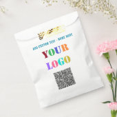 Modèle de sacs promotionnels avec texte de logo pe (Scellé)