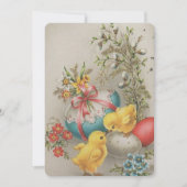 Modèle de salutation de Pâques vintage (Devant)
