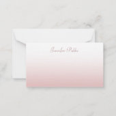 Modèle de script de calligraphie or Rose créatif (Devant)