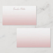 Modèle de script de calligraphie or Rose créatif (Devant / Derrière)