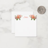 Modèle de script de calligraphie Rose (Devant/Arrière en situation)