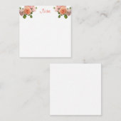 Modèle de script de calligraphie Rose (Devant / Derrière)