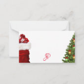 Modèle de script de Noël monogramme (Devant)