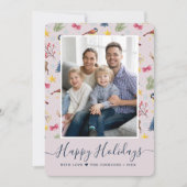 Modèle de script de vacances joyeuses Photo (Devant)