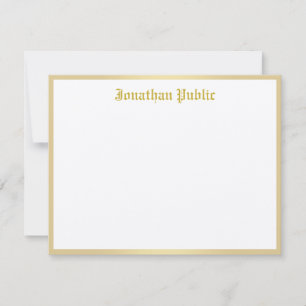 Modèle de script Gold Calligraphié Classic Look To