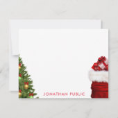 Modèle de script pour écriture manuscrite de Noël  (Dos)