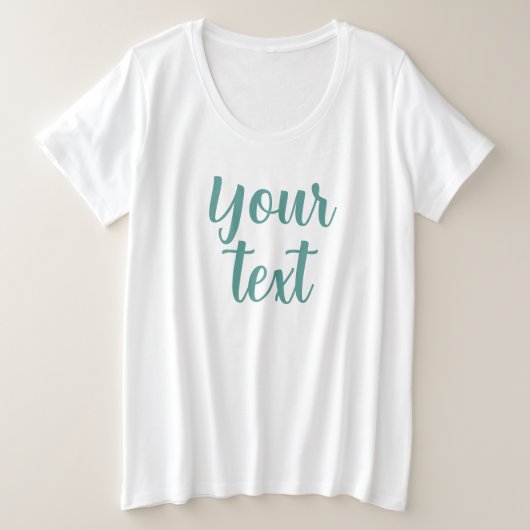 Modèle de script pour femmes personnalisées Gros P (Design devant)
