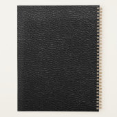 Modèle de script professionnel sur cuir noir (Dos)