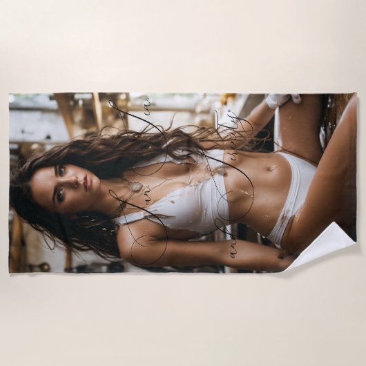 Modèle de serviette de plage (Devant)