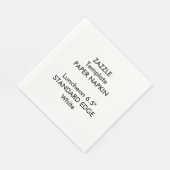 Modèle de serviette en papier de table à bord plat (Coin)