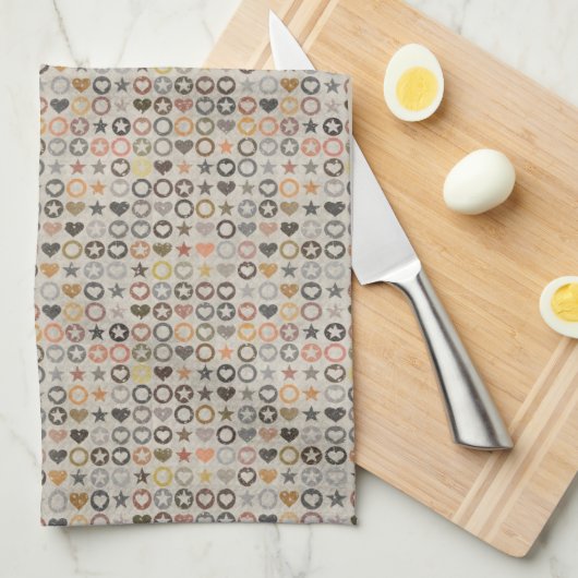 Modèle de serviettes monogrammes (Quart Plié)