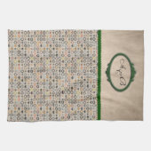 Modèle de serviettes monogrammes (Horizontal)