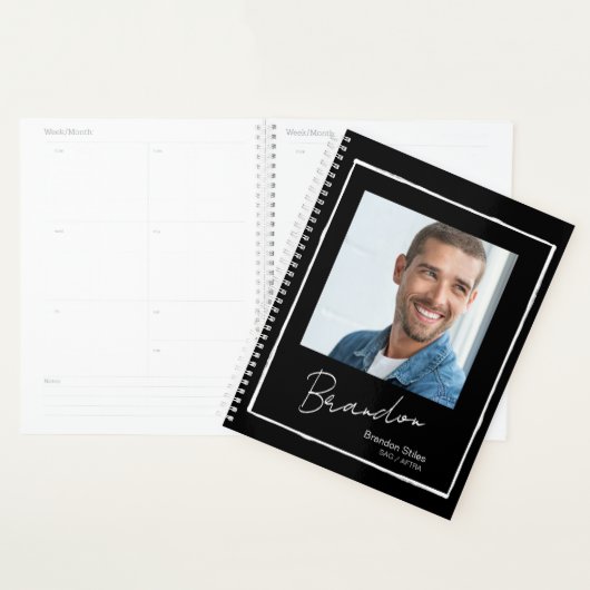Modèle de signature et calendrier de talents (Devant avec enveloppe)