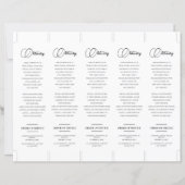 Modèle de signet de deuil élégant à faire soi-même (Dos)