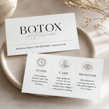 Modèle de soins après Botox Beige Minimaliste