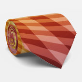 Modèle de spirale orange : cravate (Roulé)