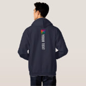 Modèle de sweat à capuche avec impression au dos b (Dos entier)