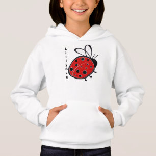 Modèle de sweat - shirt à capuche de coccinelle de