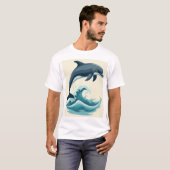 Modèle de t-shirt Dolphin (Devant entier)