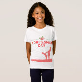 Modèle de t-shirt du jour du sourire mondial (Devant entier)