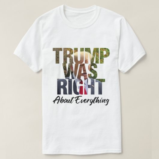 Modèle de T-shirt du président américain Trump 202 (Design devant)