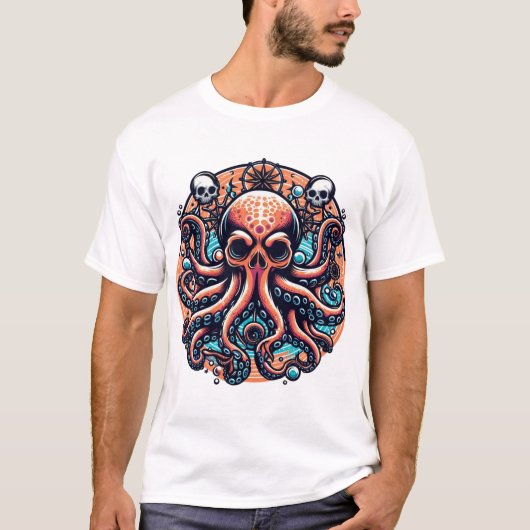 Modèle de t-shirt Octopus (Devant)