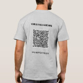 Modèle de t-shirt professionnel avec QR code et te (Dos)