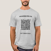 Modèle de t-shirt professionnel avec QR code et te (Devant)