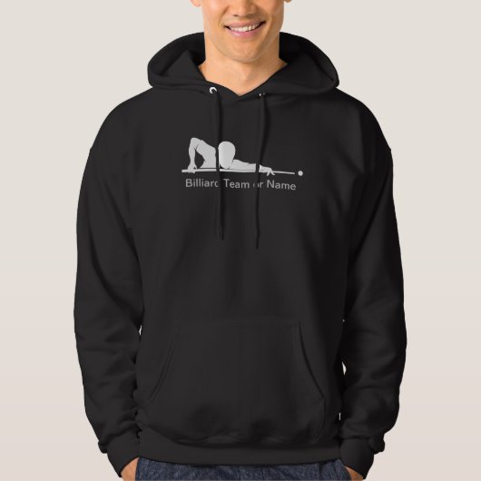 Modèle de T-shirts pour salle de billard d'équipe (Devant)