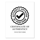 Modèle de tampon de certificat d'authenticité pour (Impression)