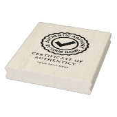 Modèle de tampon de certificat d'authenticité pour (Tampon)