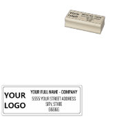 Modèle de tampon en caoutchouc avec adresse de log (Tamponné)