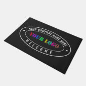 Modèle de tapis de sol de bureau avec nom de logo (Incliné)