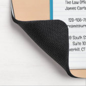 Modèle de Tapis de Souris de Bureau de Droit (Coin)