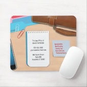 Modèle de Tapis de Souris de Bureau de Droit (Avec souris)