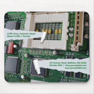 Modèle de Tapis de Souris pour Entreprise de Répar