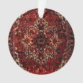 Modèle de tapis oriental en rouge foncé (devant)