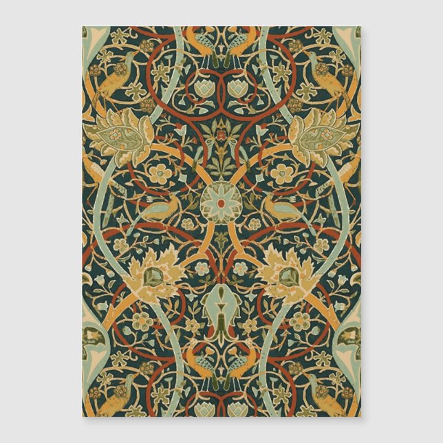 Modèle de tapisserie forestière de William Morris  (Devant)