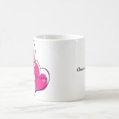 Modèle de tasse de deux coeurs (Centre)