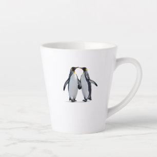 Modèle de tasse de latte à image double face d'ani