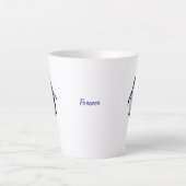 Modèle de tasse de latte à image double face d'ani (Devant)