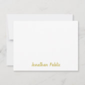 Modèle de texte de script de code or personnalisé  (Devant)