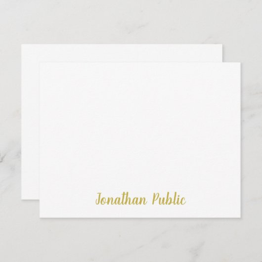 Modèle de texte de script de code or personnalisé  (Devant / Derrière)